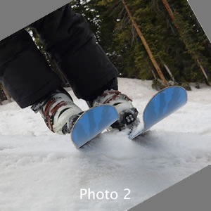 Photo 2 Skier Standing On Rotated Face Of Mogul